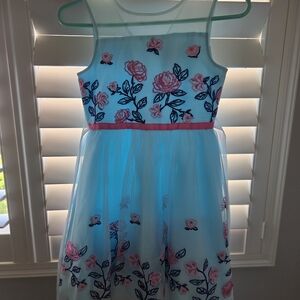 Jona Michelle Blue Spaghetti Strap Sundress for Weddings